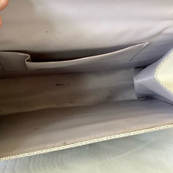 Silver Glitter Evening Clutch - Picture 6 of 7